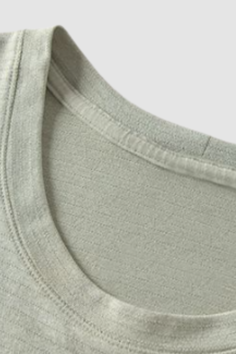 Men's Summer Seamless Round-Neck Solid Sports Tee