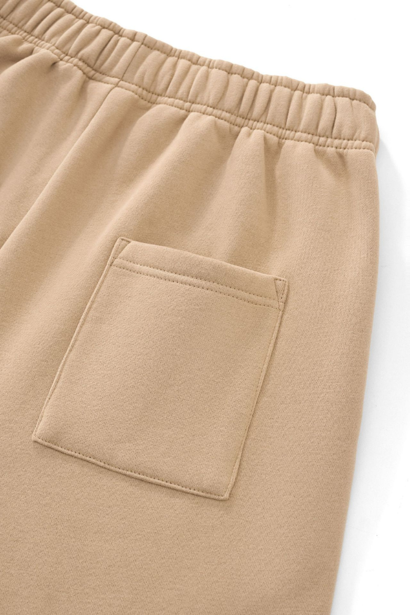 Unisex Fall Streetwear Curved Wide-Leg Fleece Sweatpants