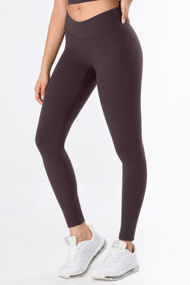 Women's Athletic V-Waist Naked-Feel Slim Fit Yoga Leggings