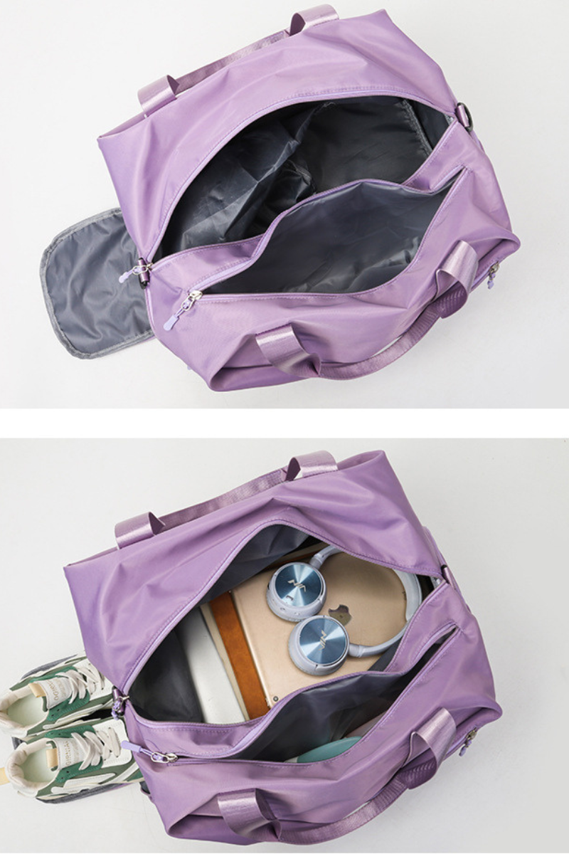 Minimalist Multi-Compartment Side Zipper Gym Travel Bag