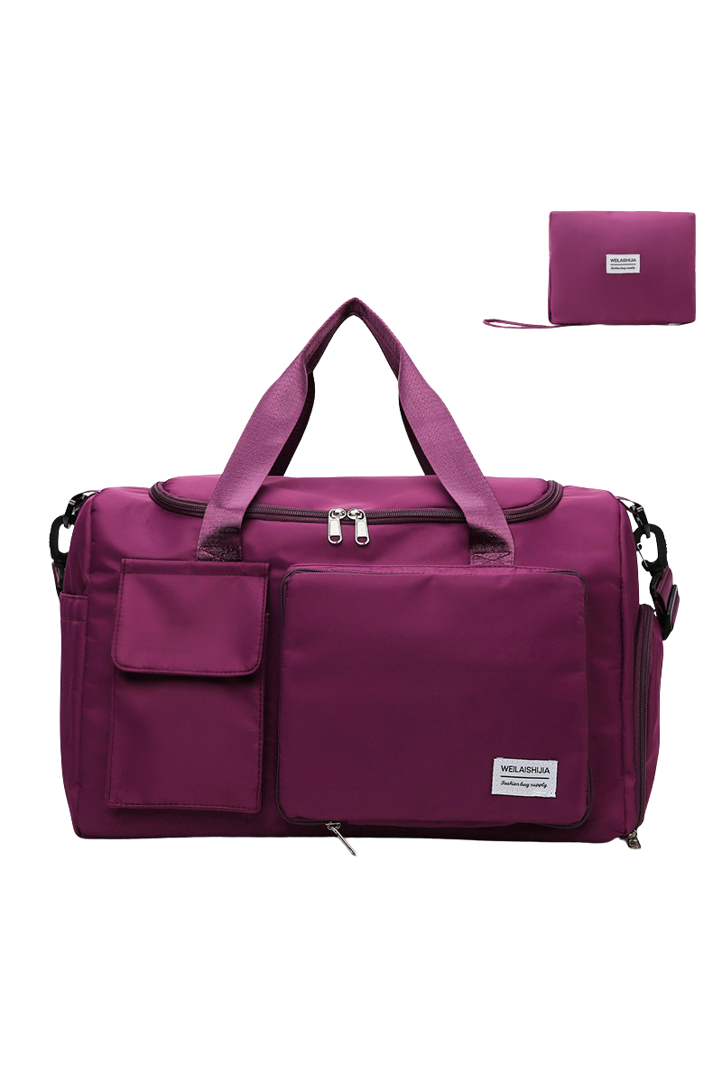 Foldable Multi-Pocket Oxford Cloth Fitness Sports Travel Bag