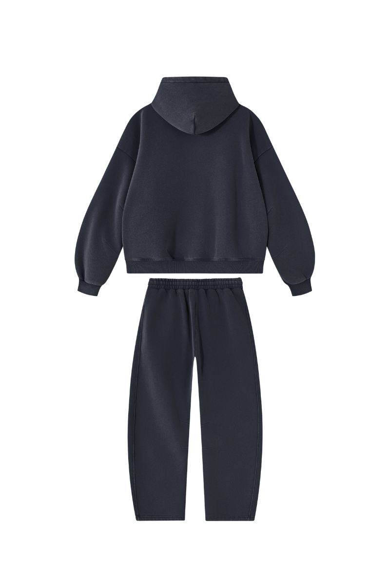 Men's Fall Fleece Sets:Relaxed Hoodie And Sweatpants