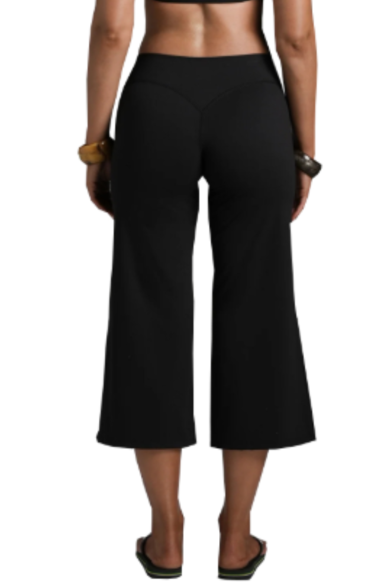 Women's Athletic 7/8 Wide-Leg Yoga Cropped Pants