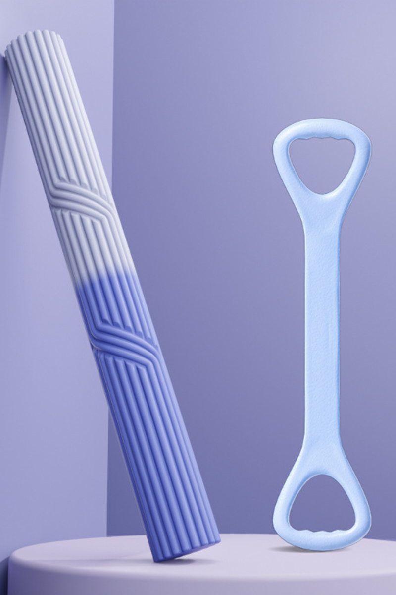 Torque Massage Stick And Pull StrapTwo-Piece Set