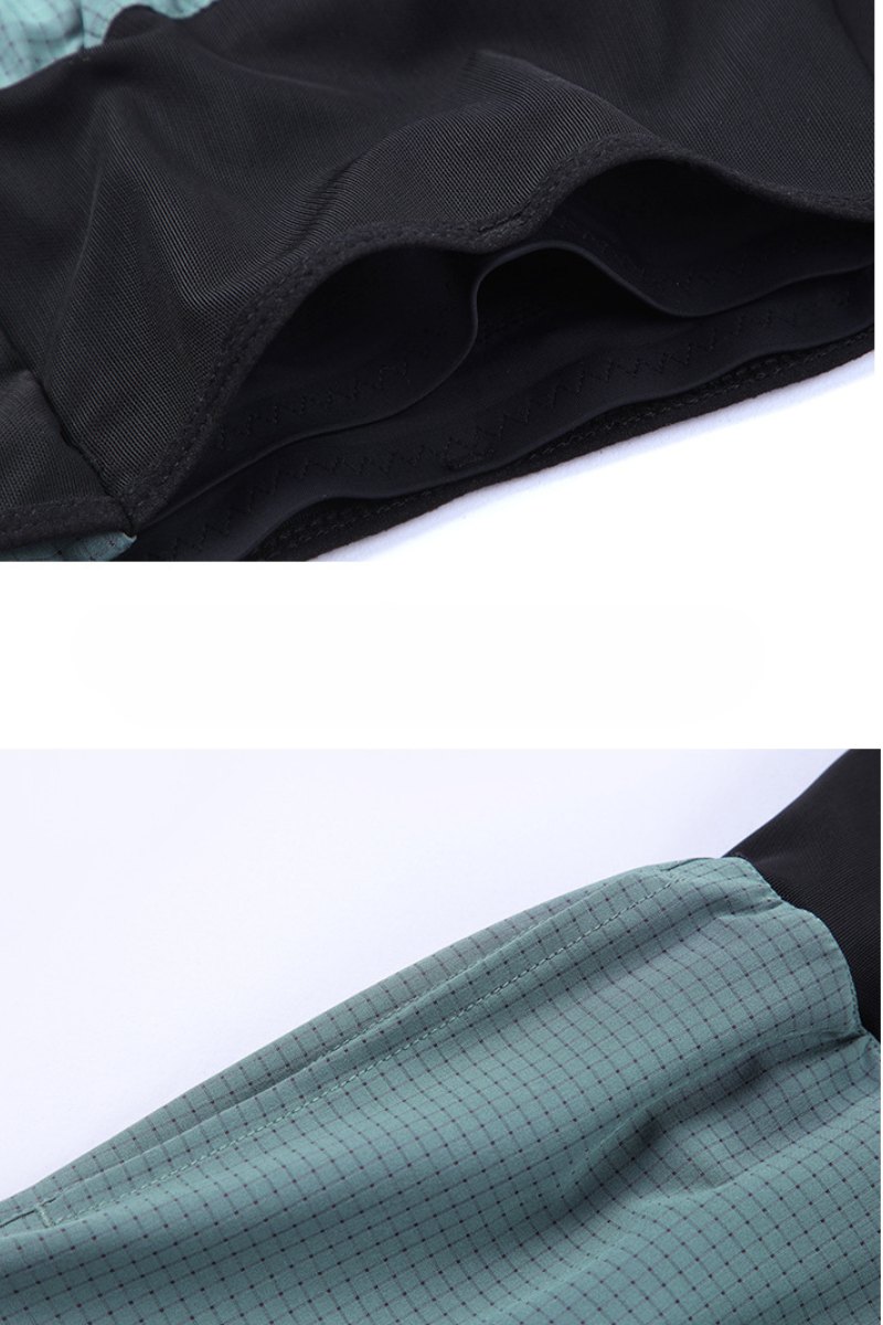 Men High Waist Multi-Pocket 2-in-1 Running Shorts
