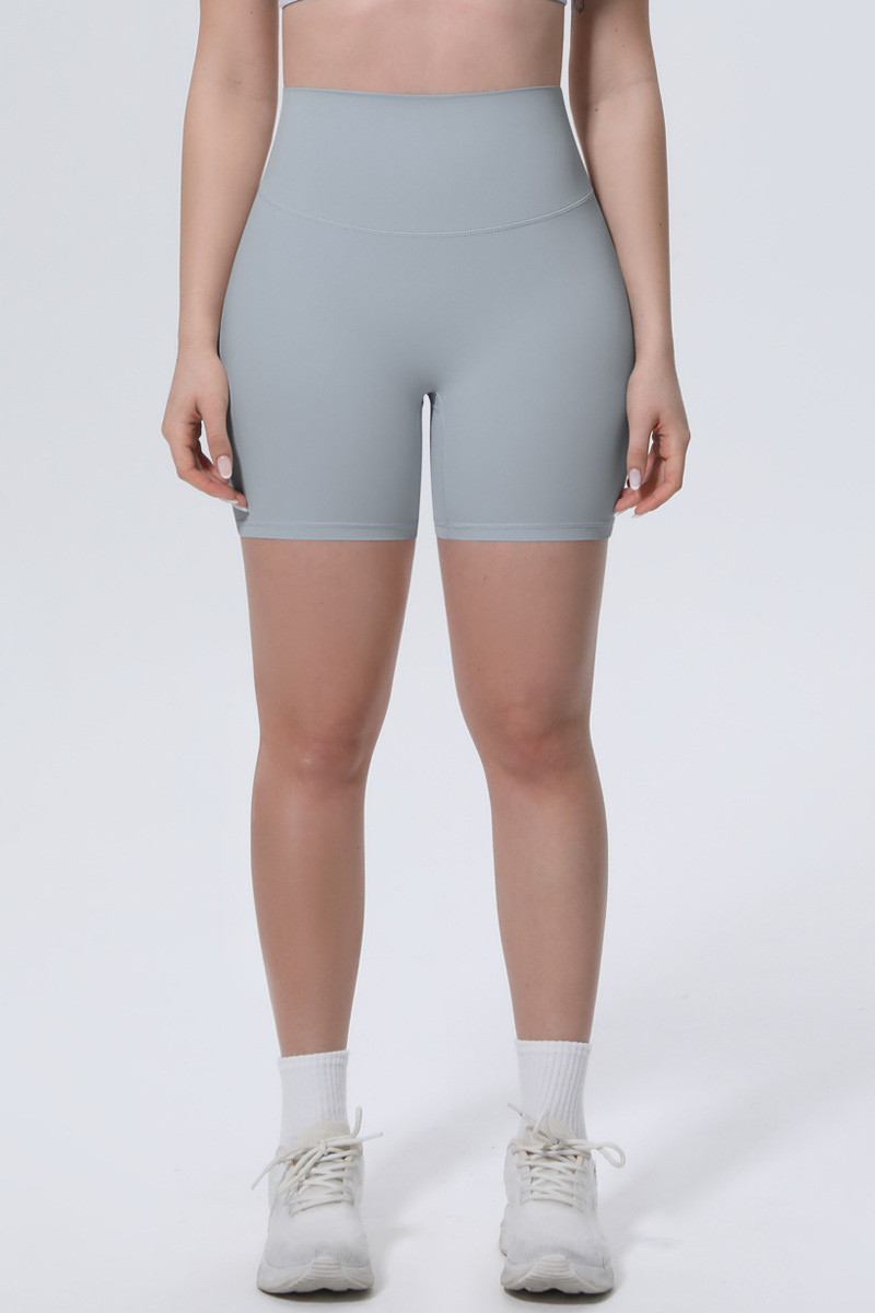 Women's Athletic Ice-Skin Breathable Solid Color Yoga Shorts