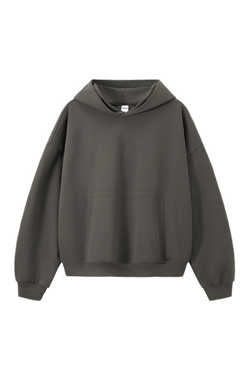 Men's  Fall 380G Heavyweight Cropped Drop Shoulder Hoodie