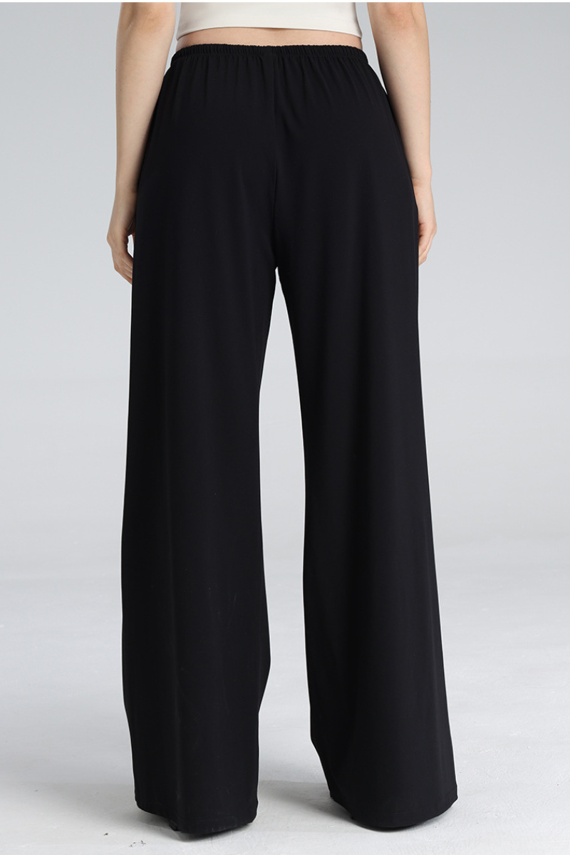 Women's High Waist Drawstring Wide Leg Yoga Casual Pants