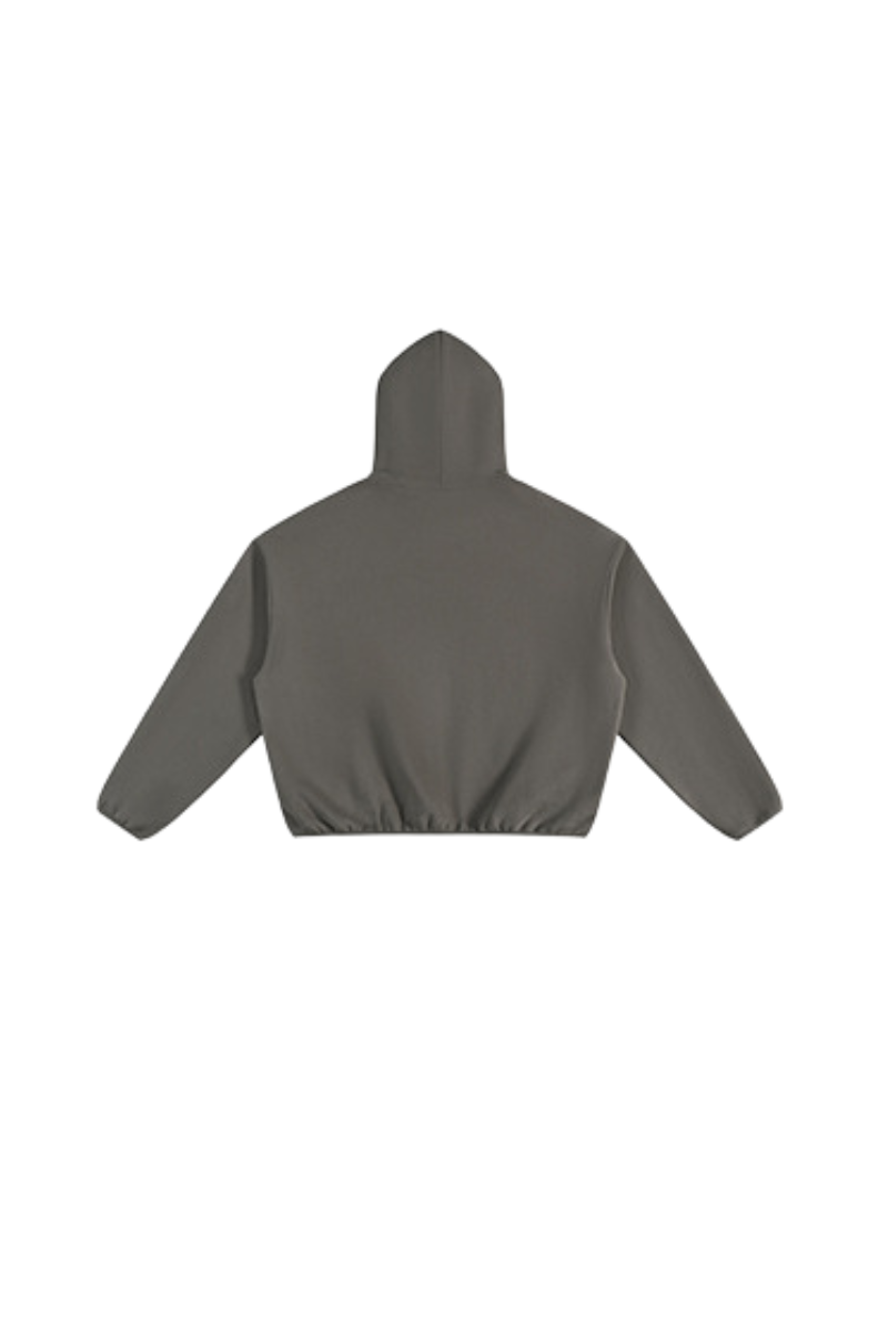 Unisex Fall Relaxed Contrast Color Stripe High Neck Hoodie