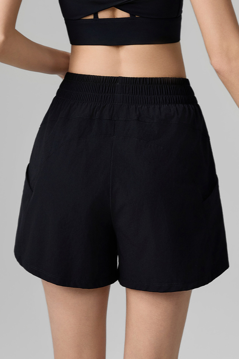 Women Summer Breathable Athletic Shorts with Built-in Liner