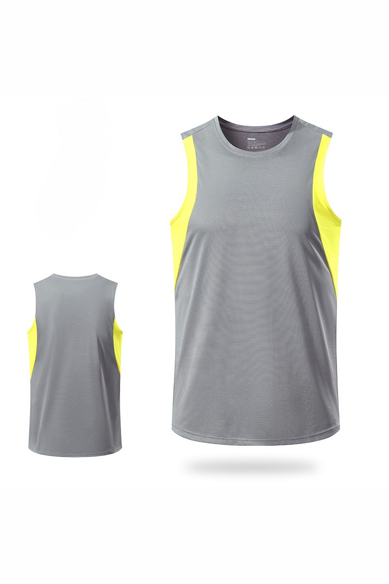 Men's Color Block Quick Dry Athletic Running Tank Top