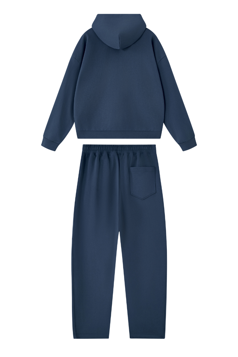 Women's Fall Set:Heavyweight Hoodie And Curved Sweatpants