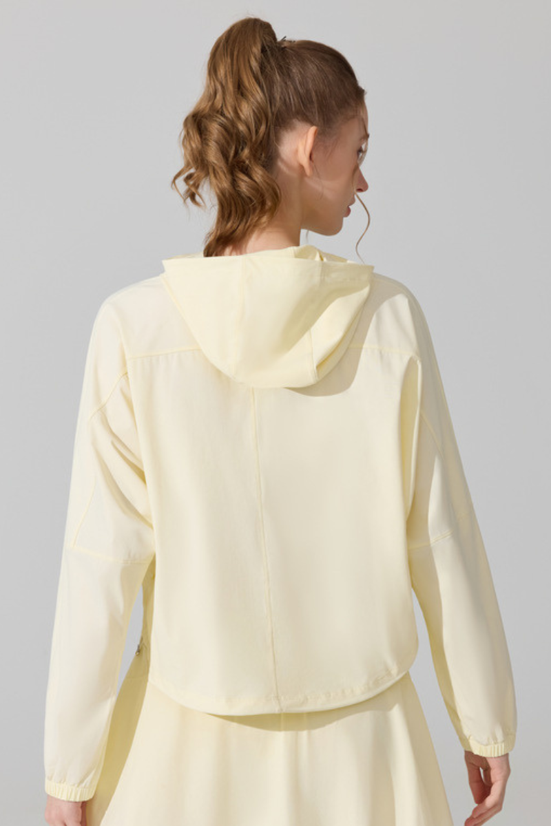 Women's Cool Touch Hooded Sun Protection Cropped Jacket