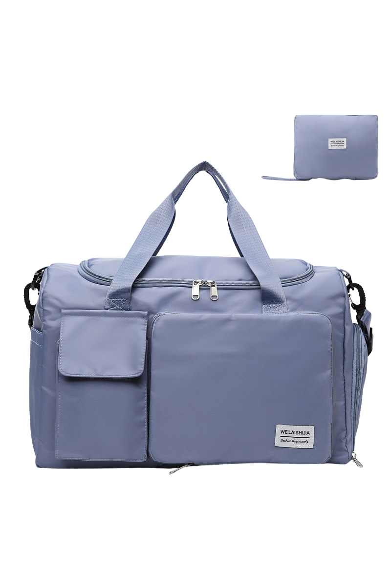 Foldable Multi-Pocket Oxford Cloth Fitness Sports Travel Bag