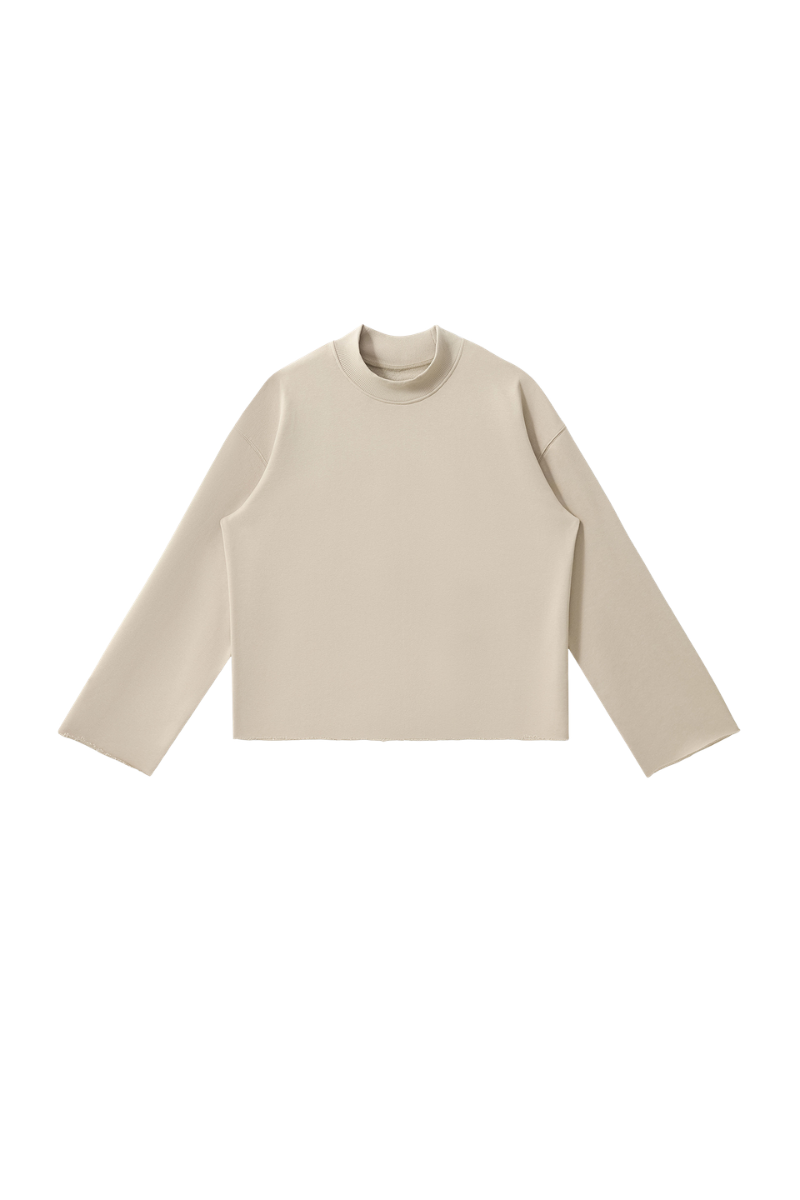 Women's Fall Comfort Colors Style Mock Neck Sweatshirt