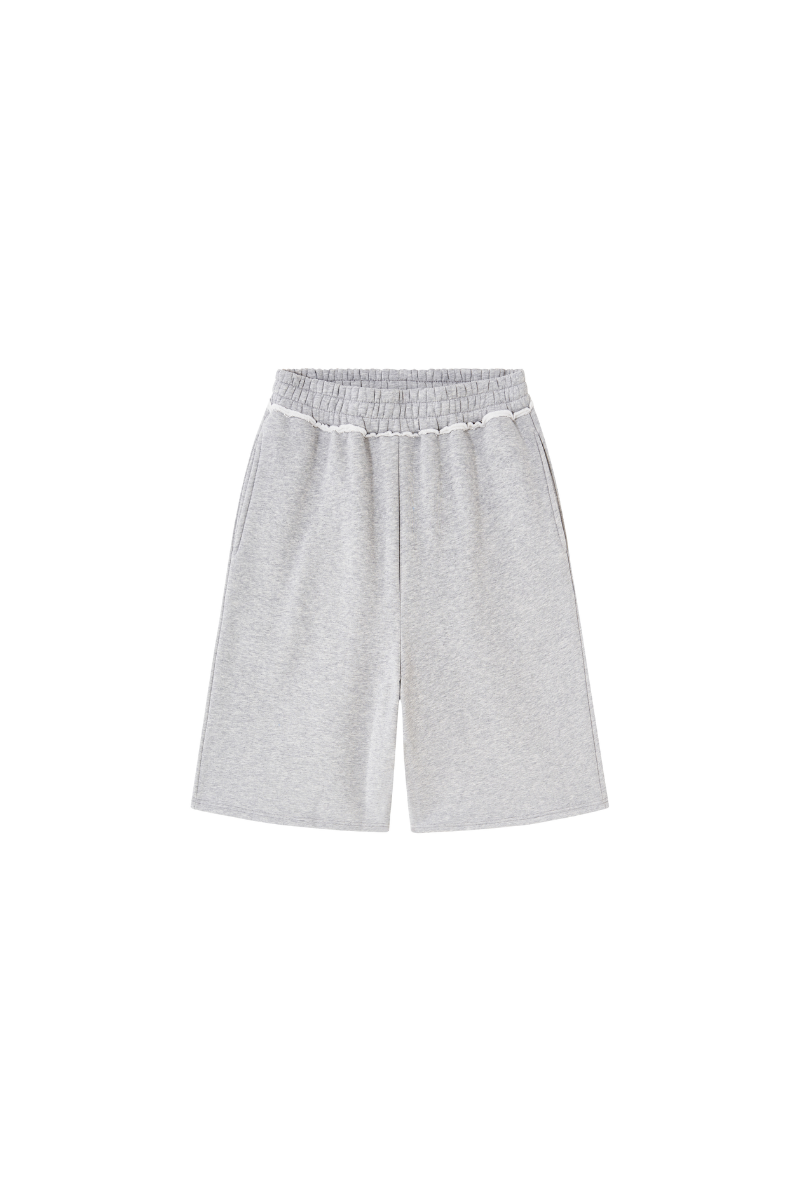 Unisex Fall Elastic Waistband Relaxed Wide Leg Sweatpants