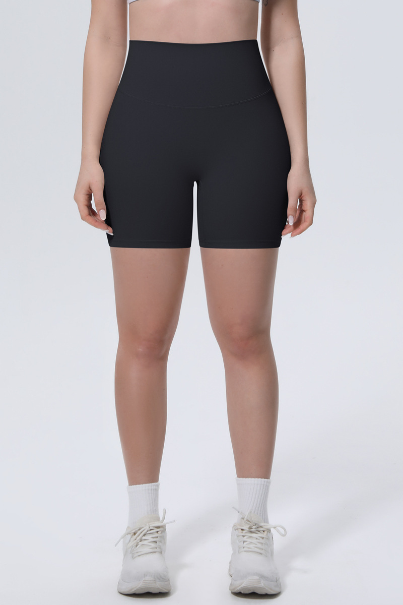 Women's Athletic Ice-Skin Breathable Solid Color Yoga Shorts