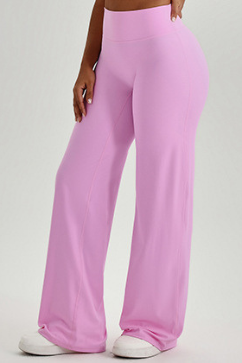 Women's Athletic High Waist V-Lift Hip Wide Leg Yoga Pants