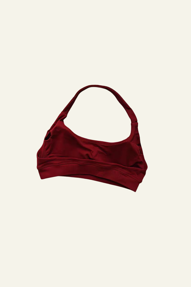Women's Athletic Halter U-neck Backless Bra