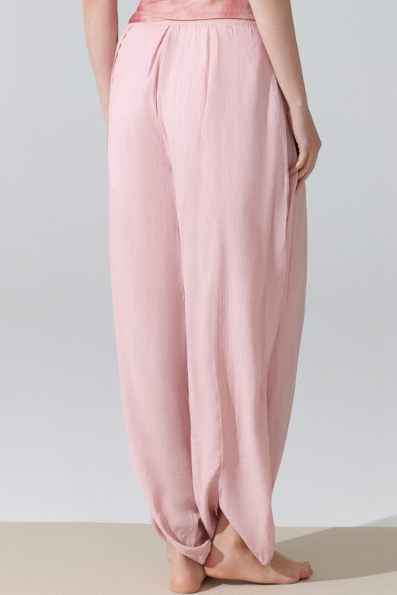 Women's Lightweight Elastic Waist Loose Fit Harem Casual Pants
