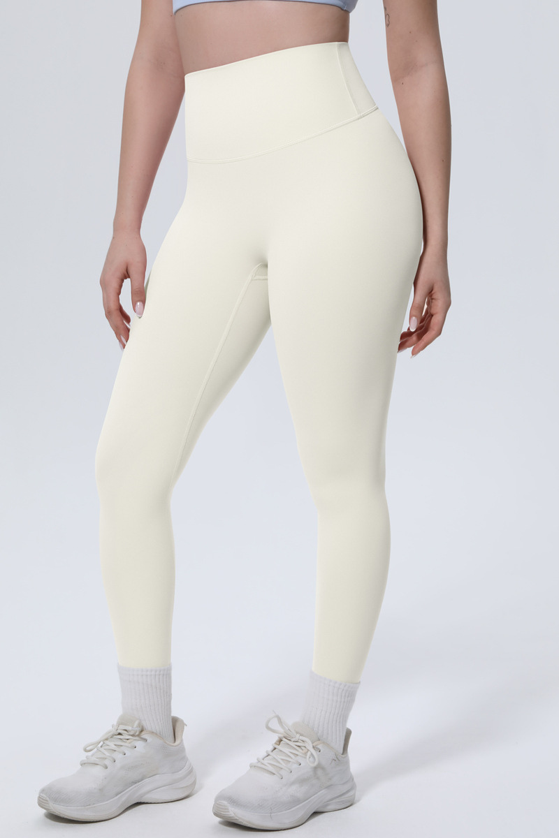 Women's High-Waist Solid Nine-inch Leggings