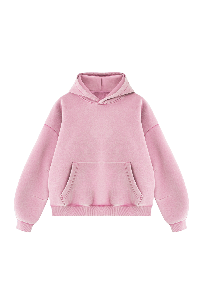 Men's Fall Fleece Heavyweight Washed Drop Shoulder Hoodie