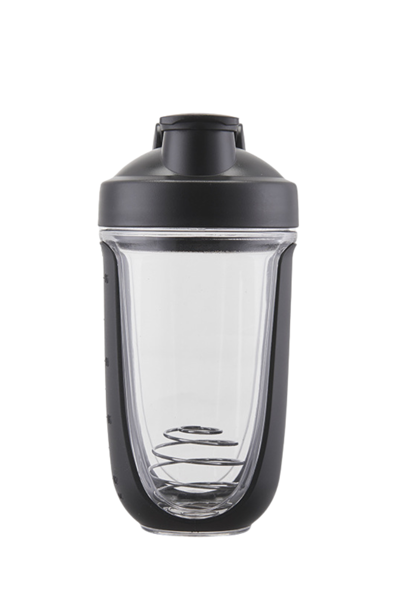 500ml Sports Shaker Bottle With Clear Body & Blender Ball