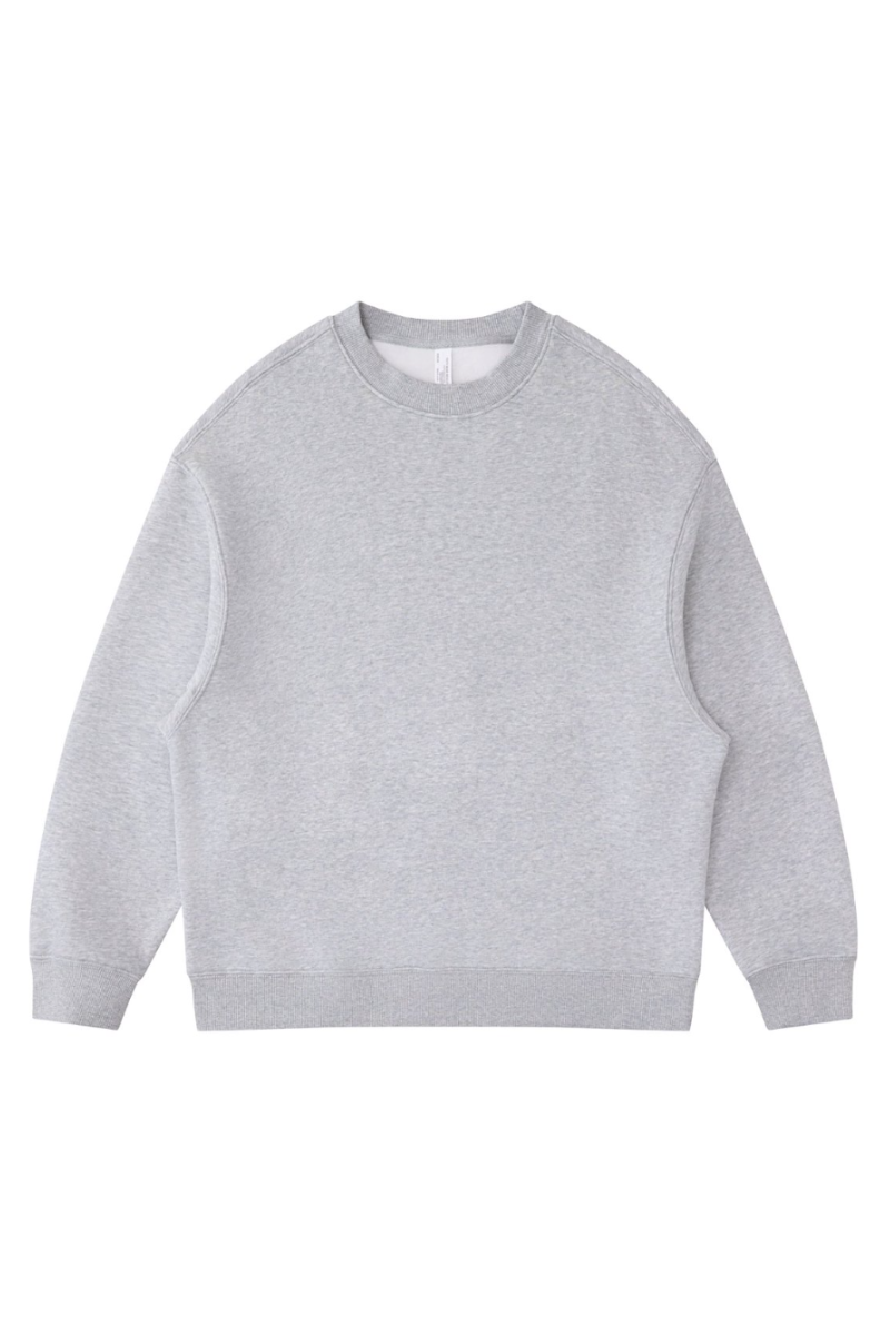 Men's Fall Fleece‑Lined Drop Shoulder Oversized Pullover
