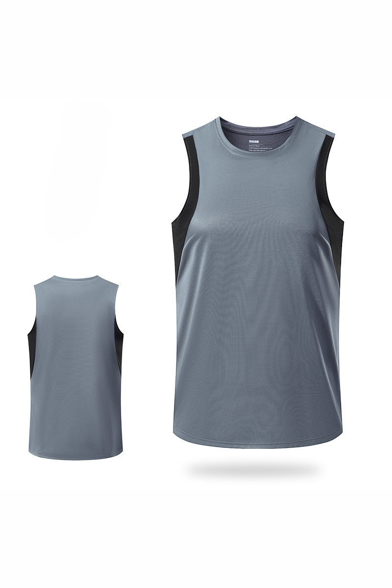 Men's Color Block Quick Dry Athletic Running Tank Top