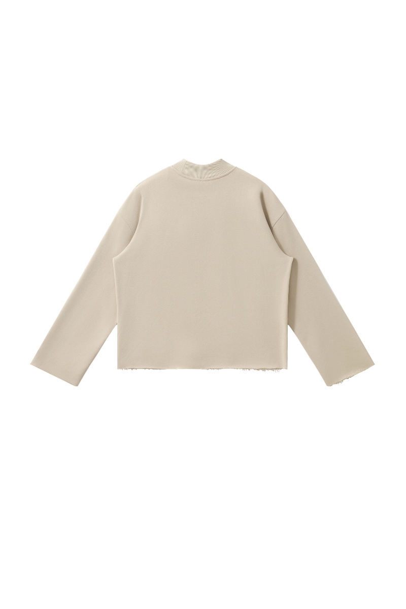Unisex Fall Comfort Colors Style Mock Neck Sweatshirt