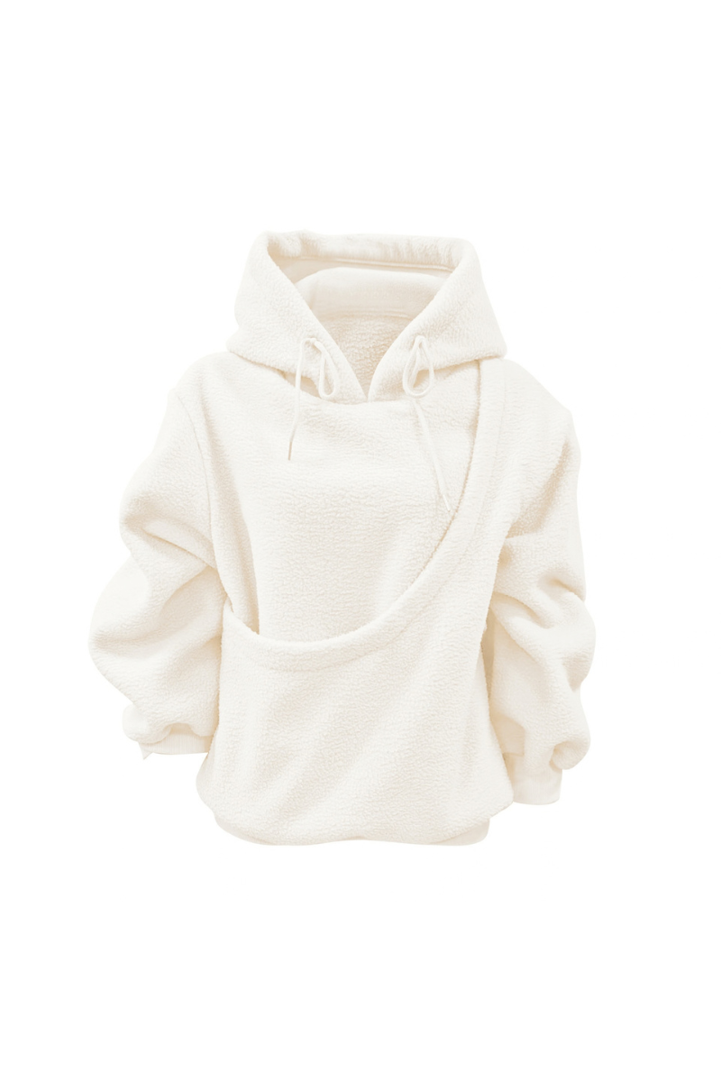 Women's Fall/Winter Fleece Front Large Pet Pocket Hoodie