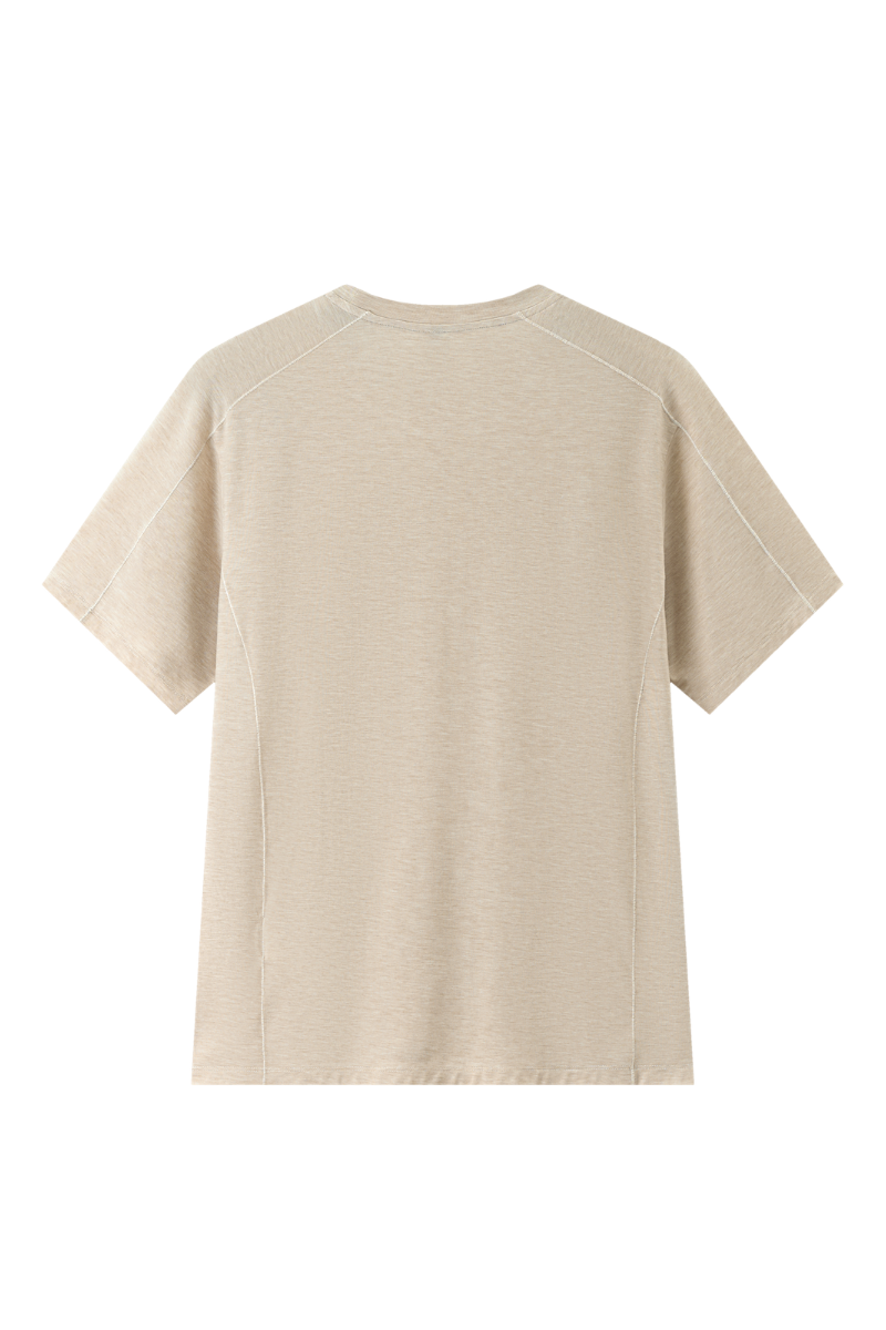 Men's Lightweight Crew Neck Tencel Lyocell Athletic T-shirt