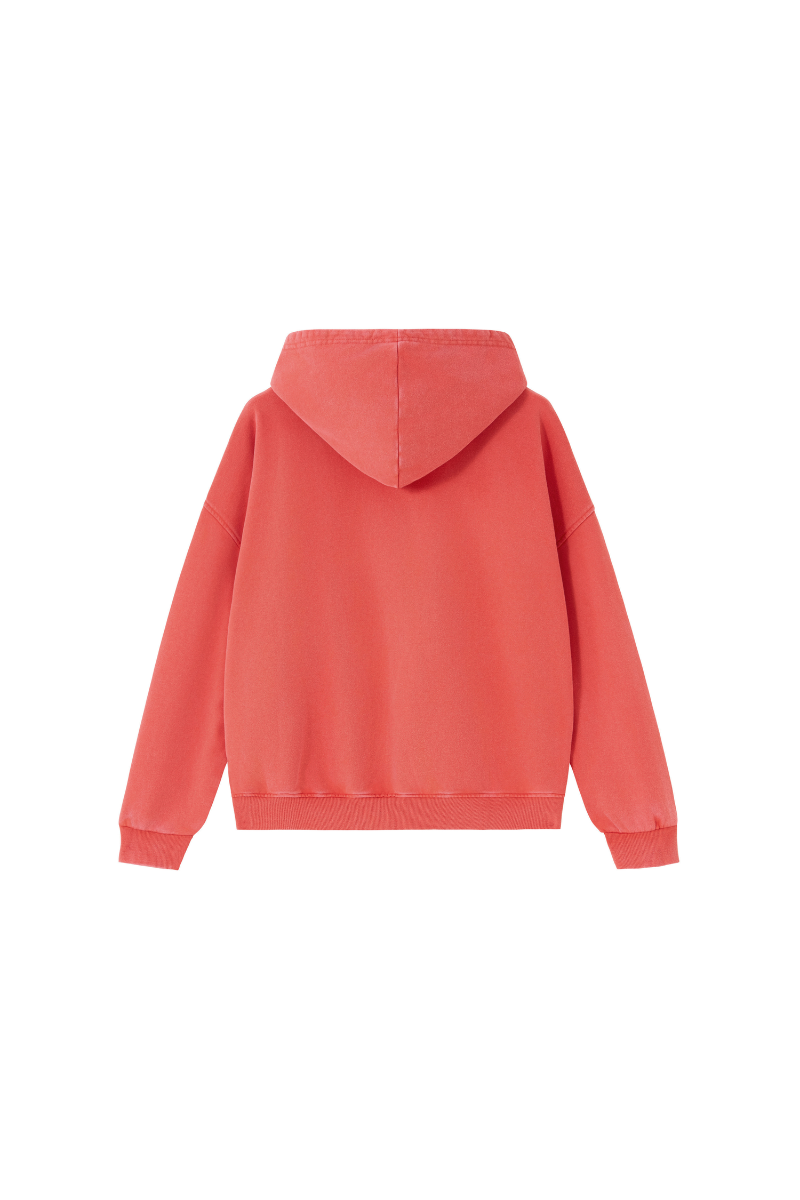 Men's  Fall 100% Cotton Washed Vintage Heavyweight Hoodie