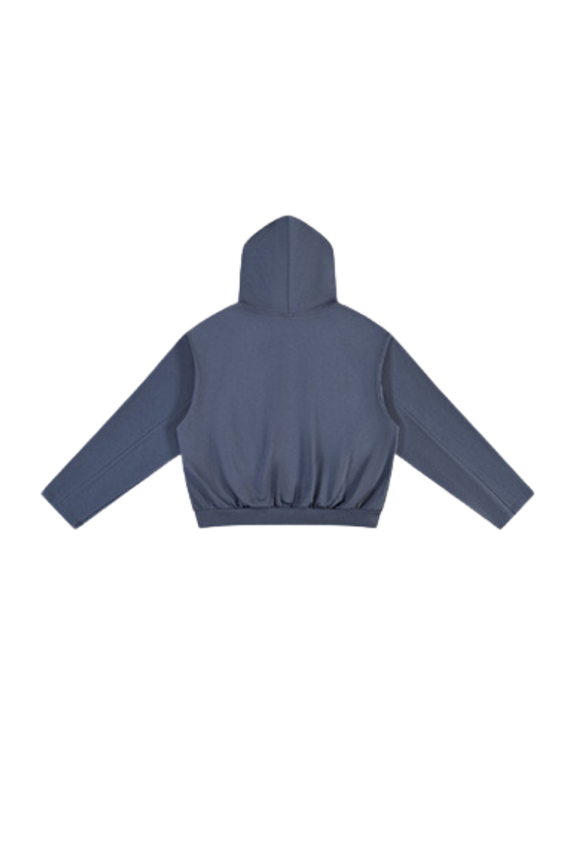 Women's Fall Cropped Kangaroo Pocket Drop-Shoulder Hoodie