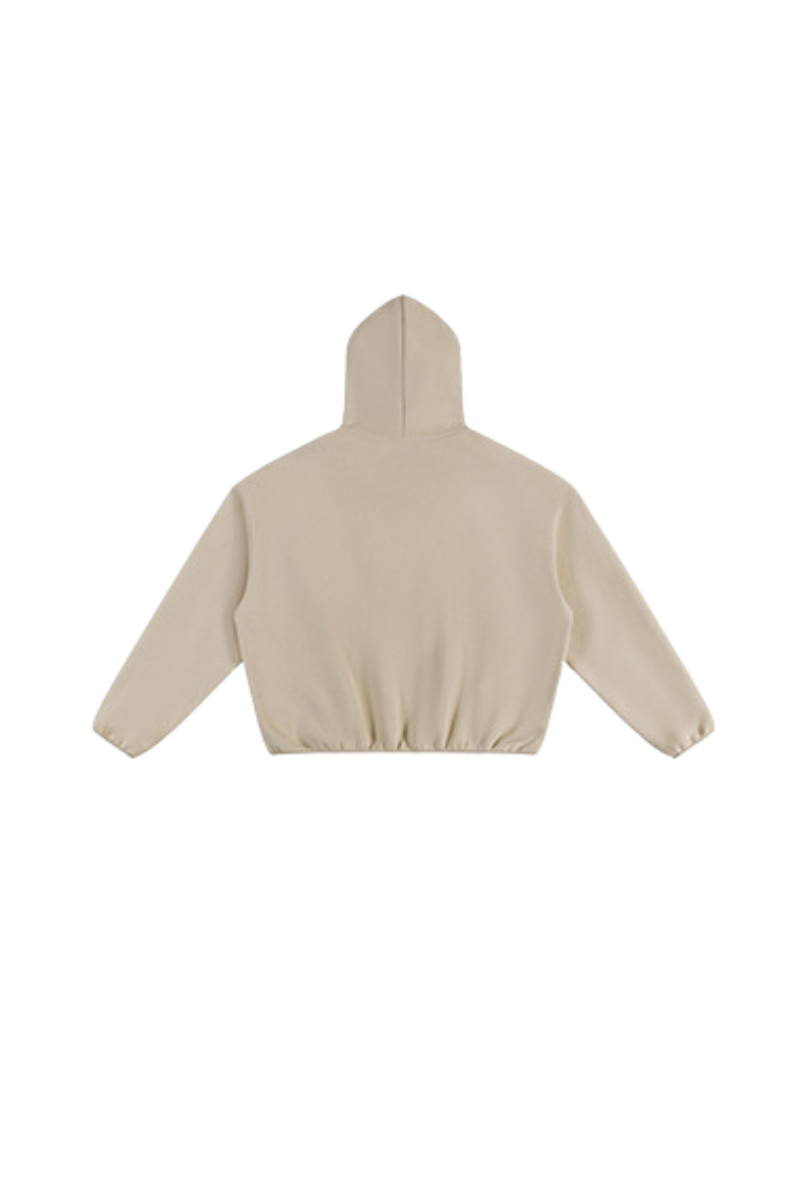 Unisex Fall Relaxed Contrast Color Stripe High Neck Hoodie