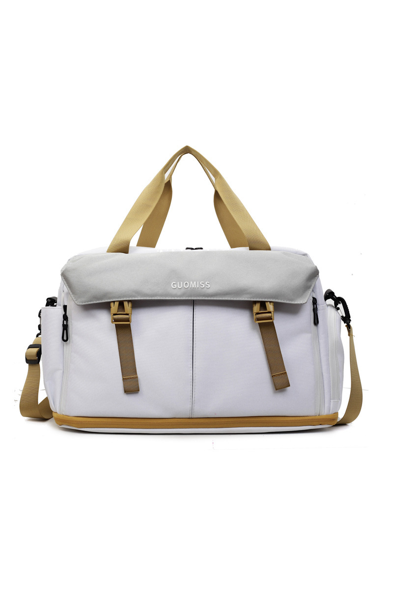 Color-Block Multi-Pocket Large Capacity Travel & Fitness Bag