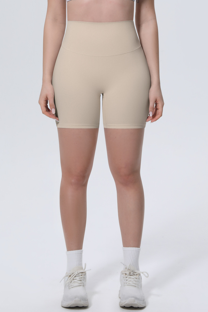 Women's Athletic Ice-Skin Breathable Solid Color Yoga Shorts