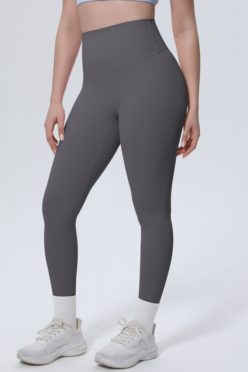 Women's High-Waist Solid Nine-inch Leggings