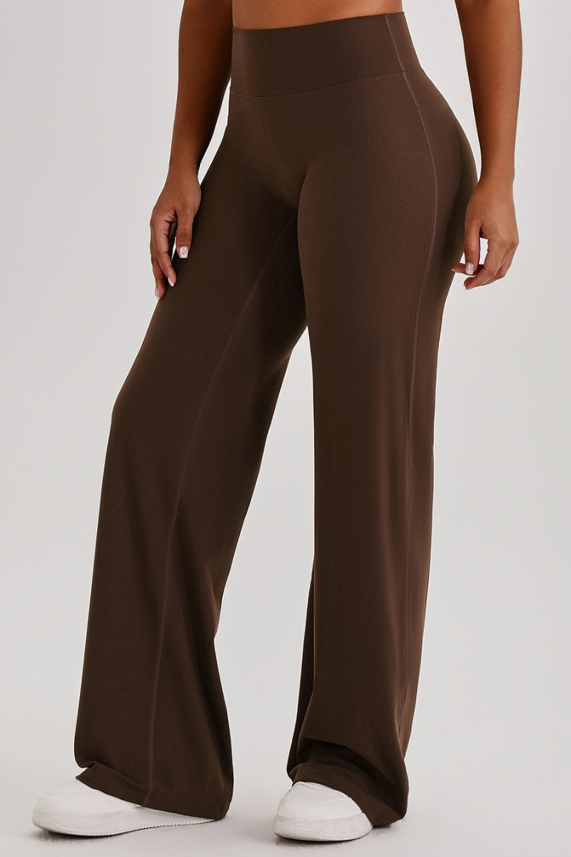 Women's Athletic High Waist V-Lift Hip Wide Leg Yoga Pants