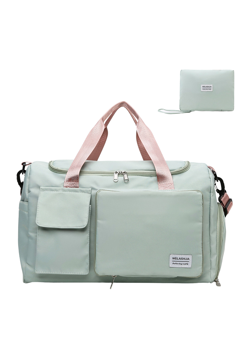 Foldable Multi-Pocket Oxford Cloth Fitness Sports Travel Bag