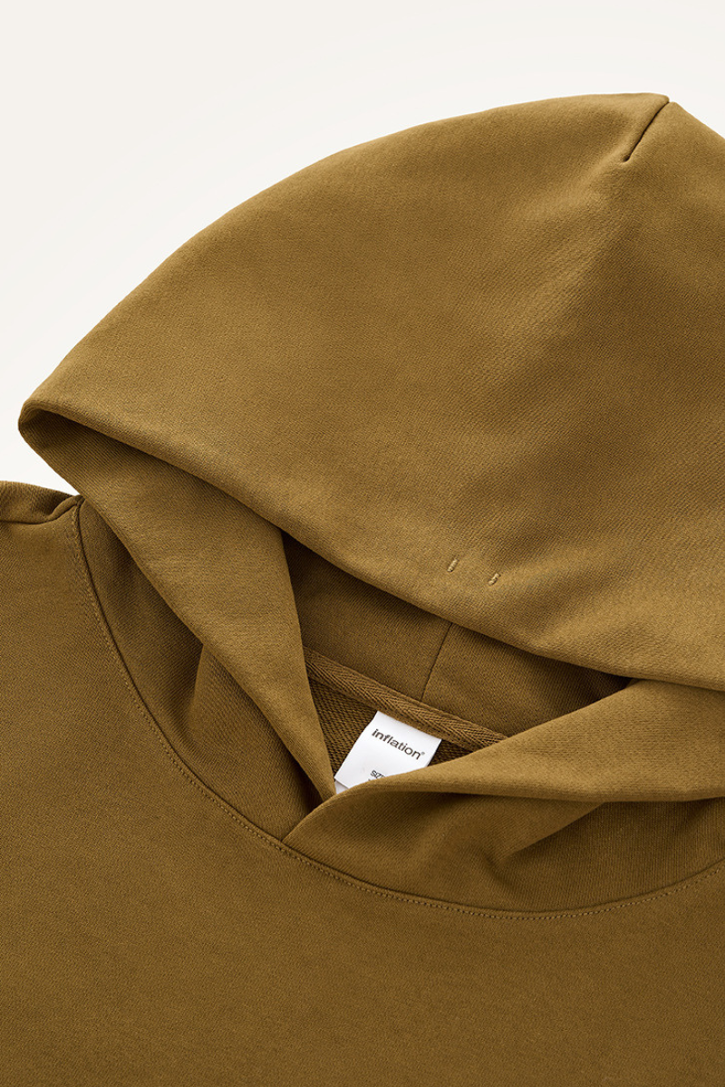 Men's  Fall 380G Heavyweight Cropped Drop Shoulder Hoodie