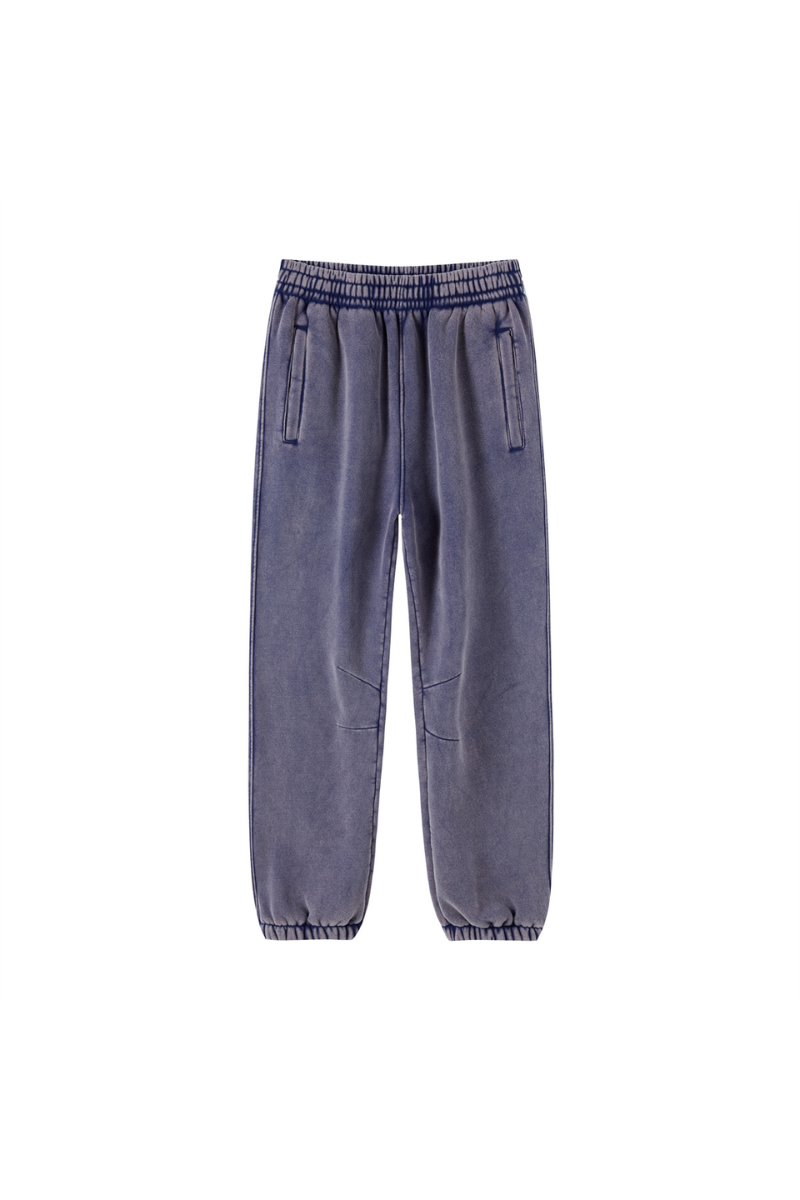 Unisex Fall Fleece Wax Dyed  Vintage Athletic Jogger