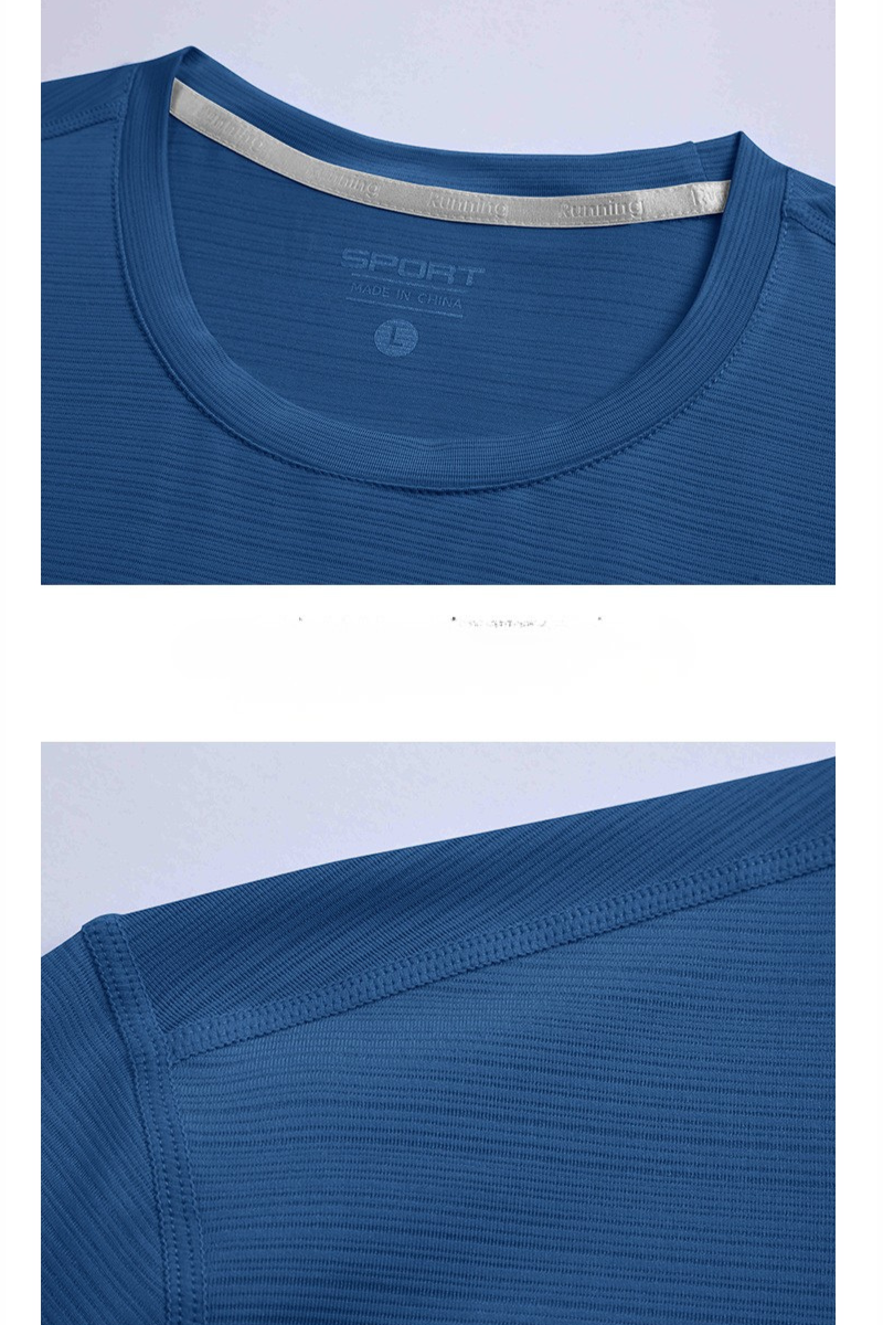 Men's Round Neck Quick Dry Breathable Athletic T-Shirt
