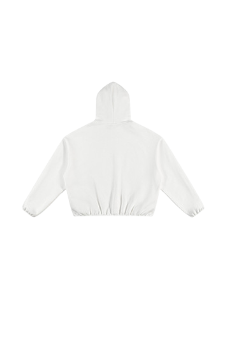 Unisex Fall Relaxed Contrast Color Stripe High Neck Hoodie