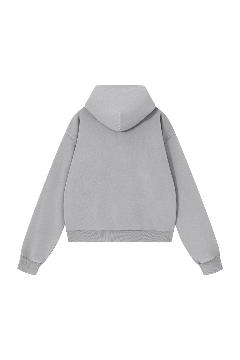 Women's Fall Washed Vintage Boxy  Comfort Color Hooded Jacket