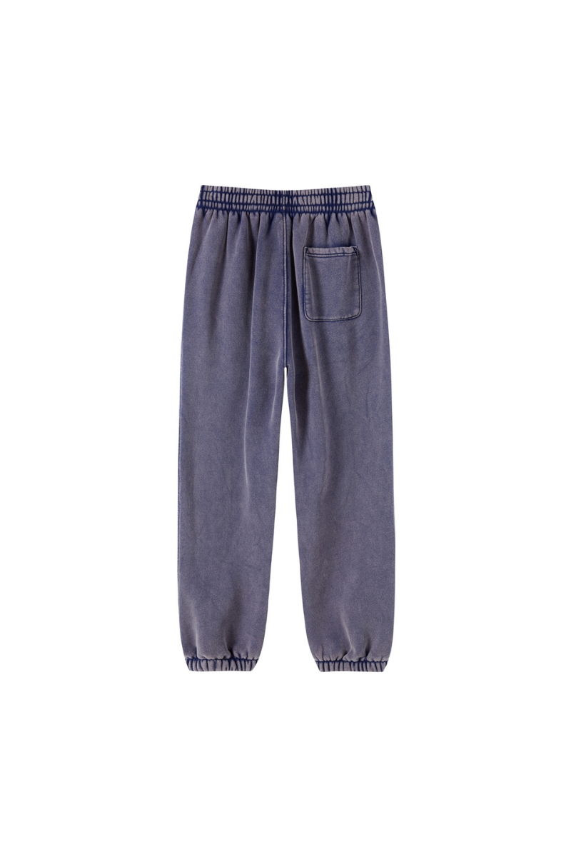 Unisex Fall Fleece Wax Dyed  Vintage Athletic Jogger