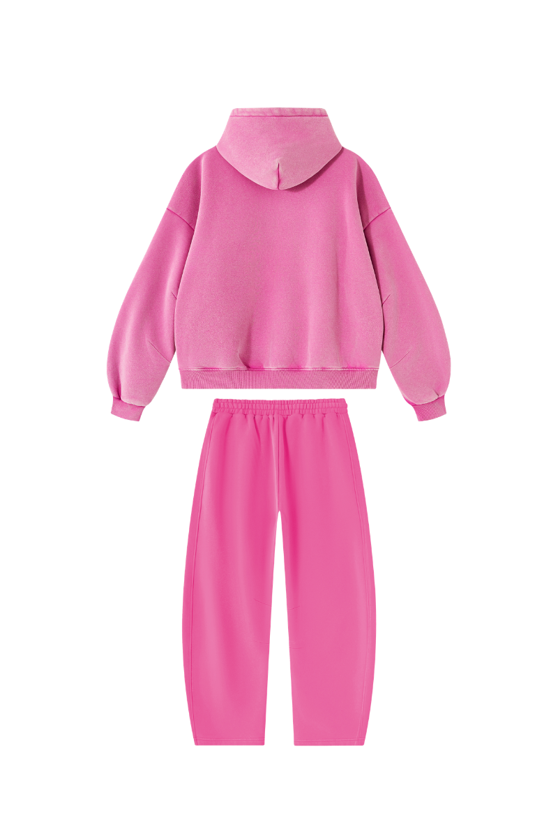 Women's Fall Fleece Sets:Relaxed Hoodie And Sweatpants