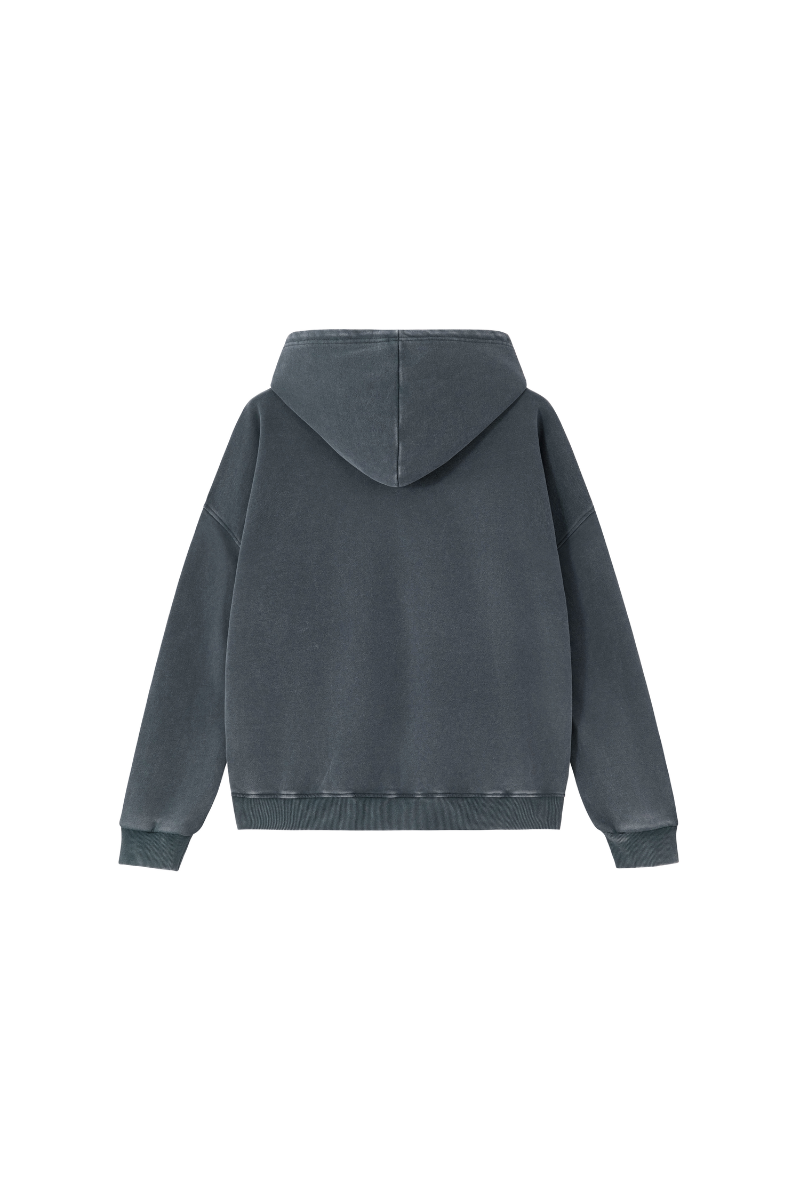 Men's  Fall 100% Cotton Washed Vintage Heavyweight Hoodie
