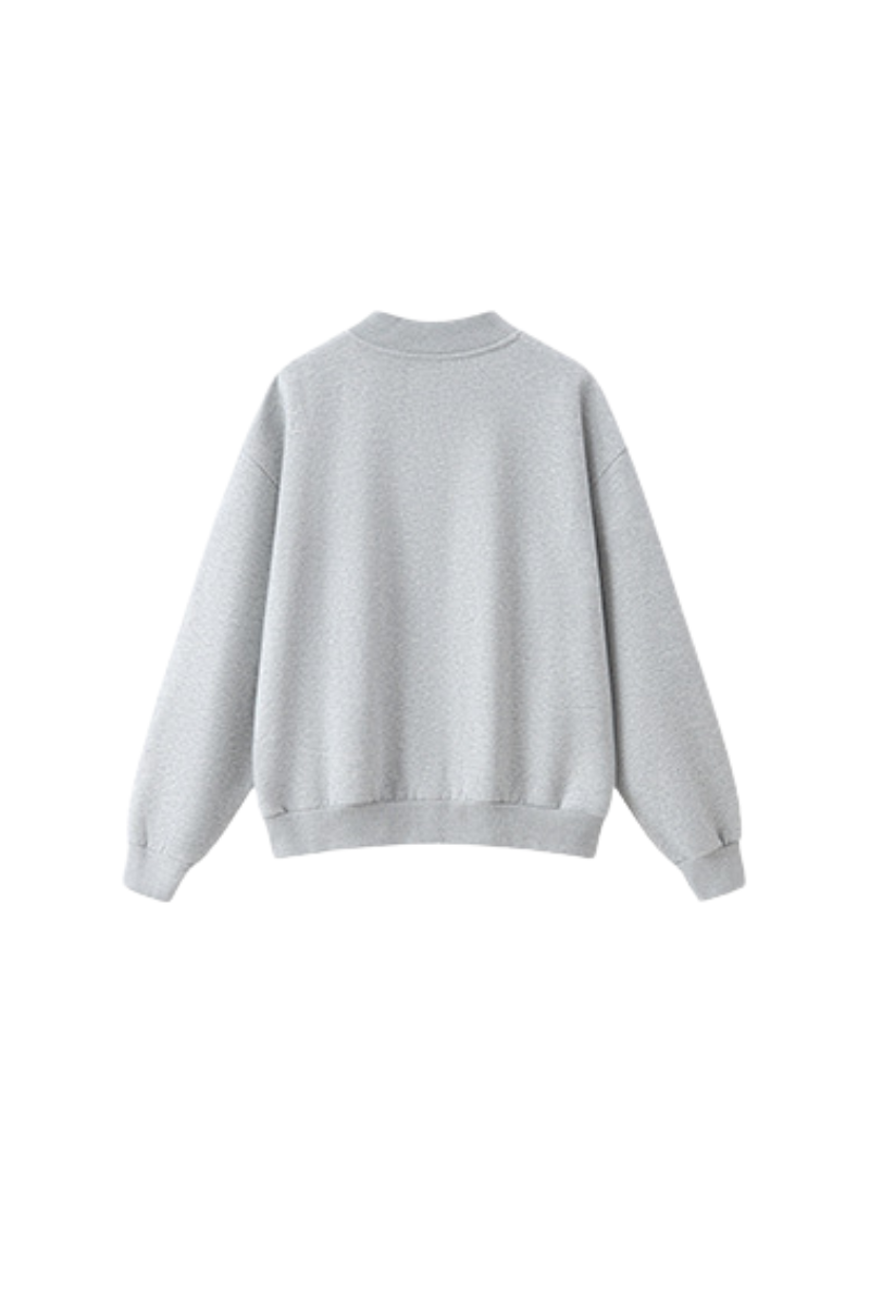 Men's Fall Vintage Washed Fleece Quarter Zip Sweatshirt