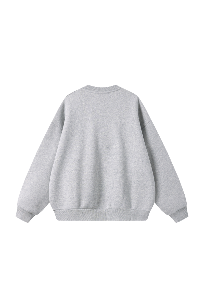 Unisex Fall Heavyweight Fleece Cropped Crew Neck Sweatshirt
